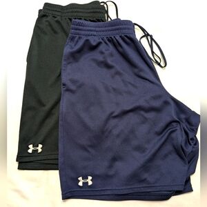 Under Armour Black and Navy Athletic Shorts